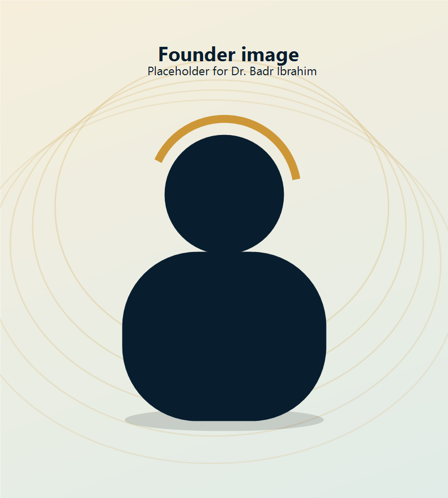 Founder image placeholder for Dr. Badr Ibrahim